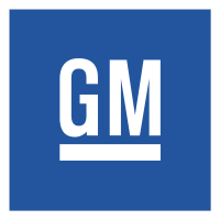 Logo of General Motors (GM).
