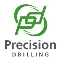 Logo of Precision Drilling (PD).